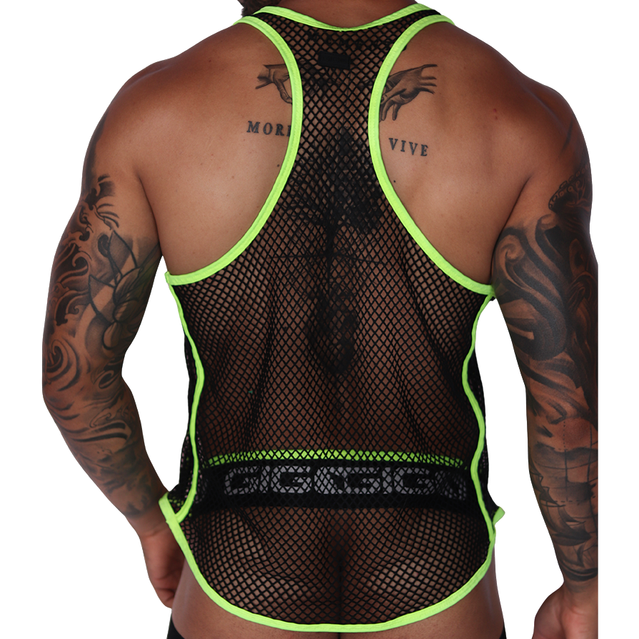 Boox Yellow Tank vista posterior de Gigo Underwear
