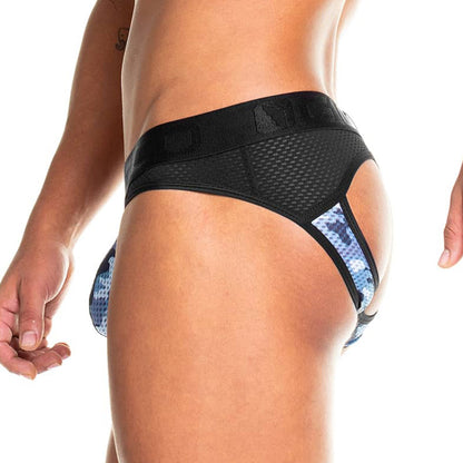 Camo Black Brief Jockstrap de Gigo Underwear