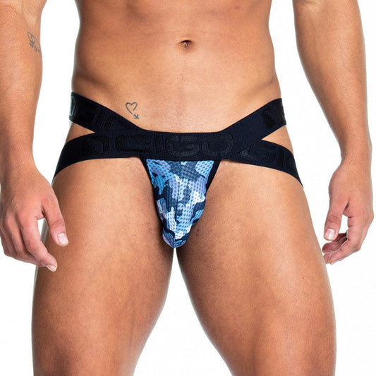 CAMO BLACK JOCKSTRAP - Jockstrap de camuflaje para hombres