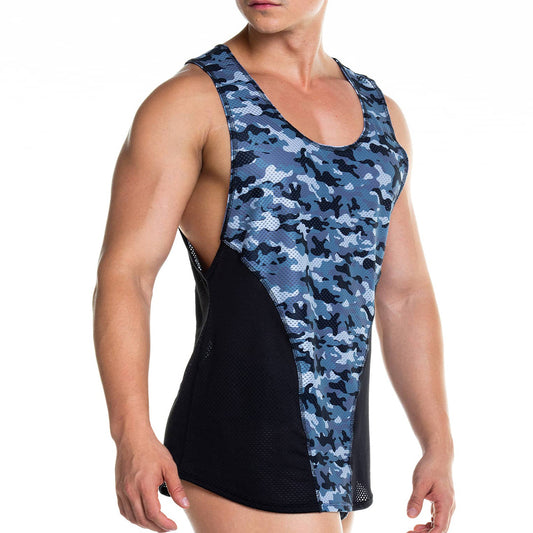 CAMO BLACK TANK - Gigo Underwear Colombia