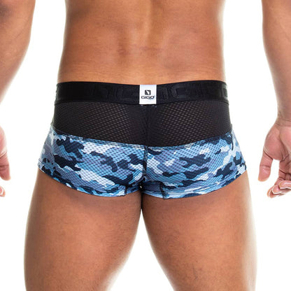 Camo Black Trunk vista posterior de Gigo Underwear