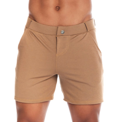 Cargo Caqui Short vista frontal de Gigo Underwear