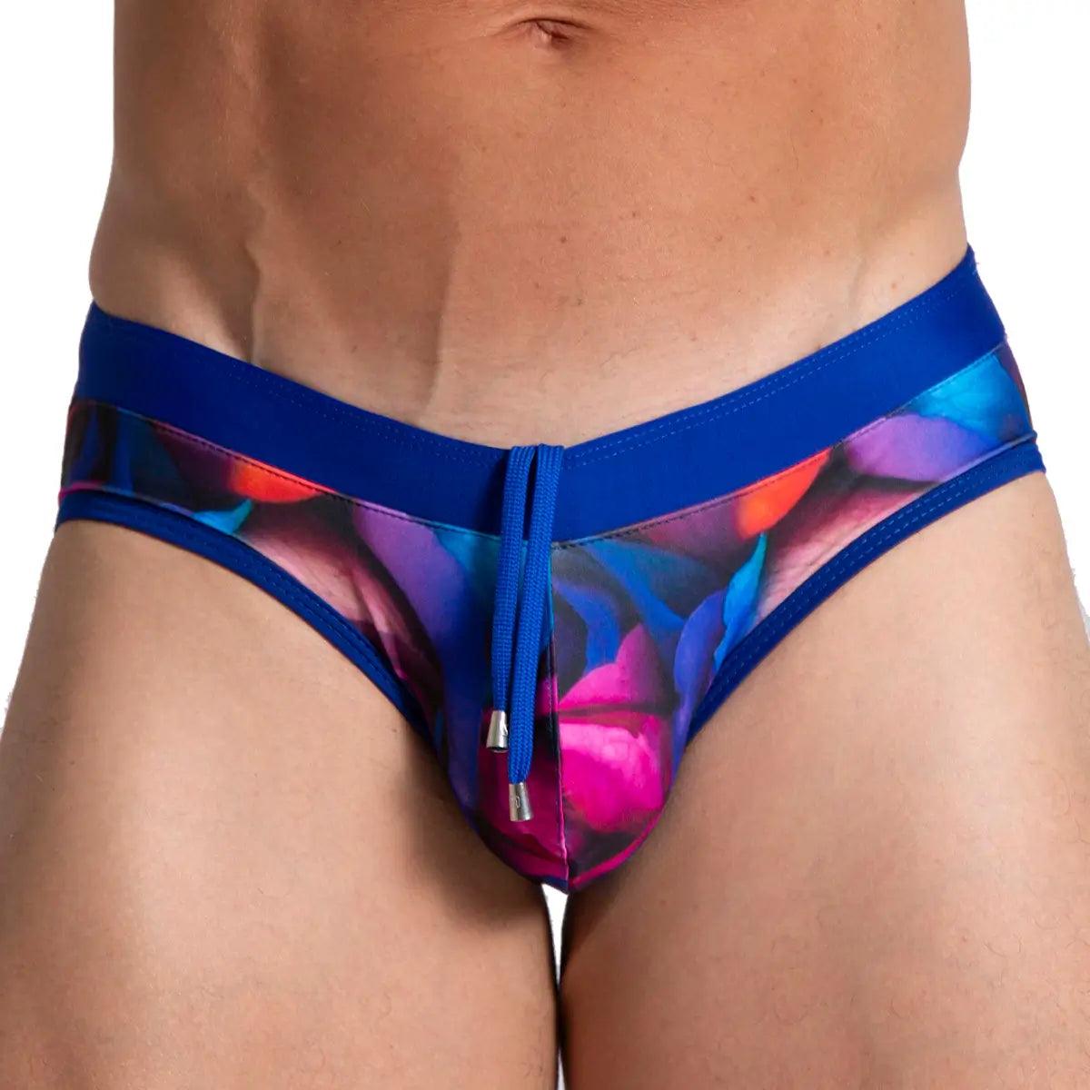 CARNATIONS SWIM BRIEF - Tanga de baño estampado para hombres