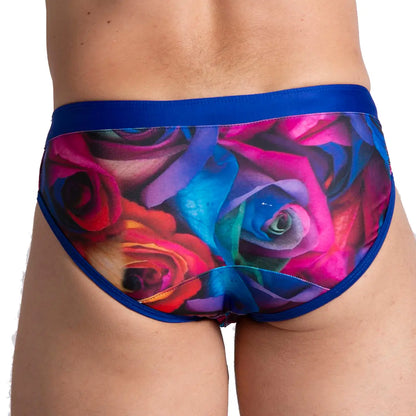 Carnations Swim Brief vista frontal de Gigo Underwear