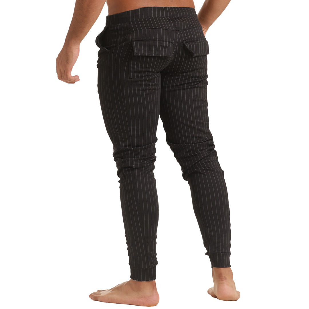 Casual Black Sportpants vista frontal de Gigo Underwear