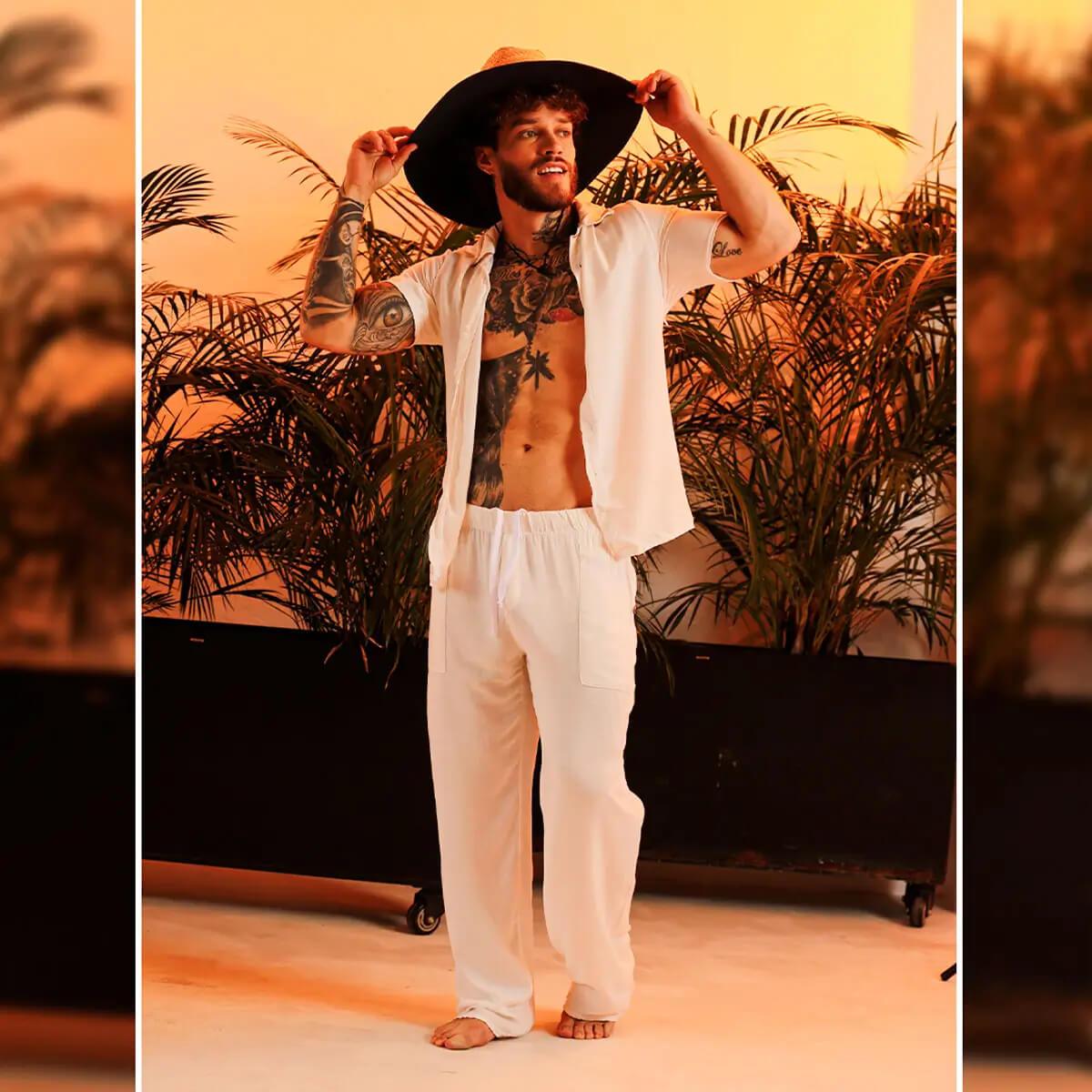 CHALIS BEIGE PANTS - Gigo Underwear Colombia