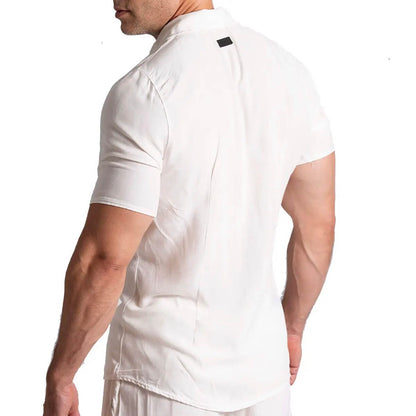 Chalis Beige Shirt vista posterior de Gigo Underwear