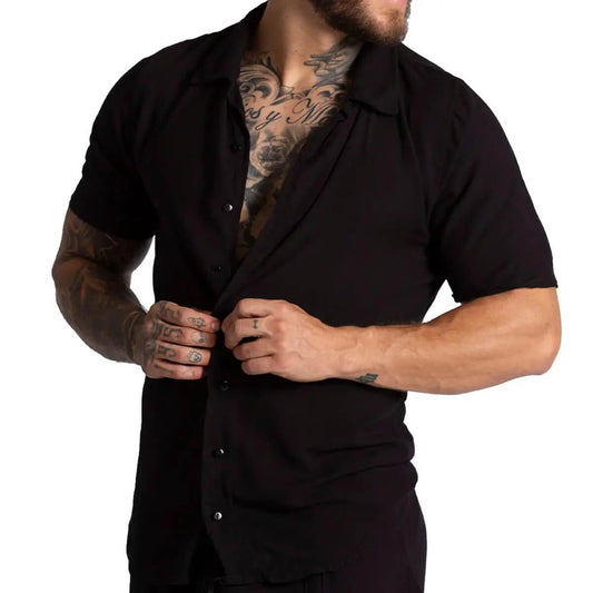 CHALIS BLACK SHIRT - Gigo Underwear Colombia
