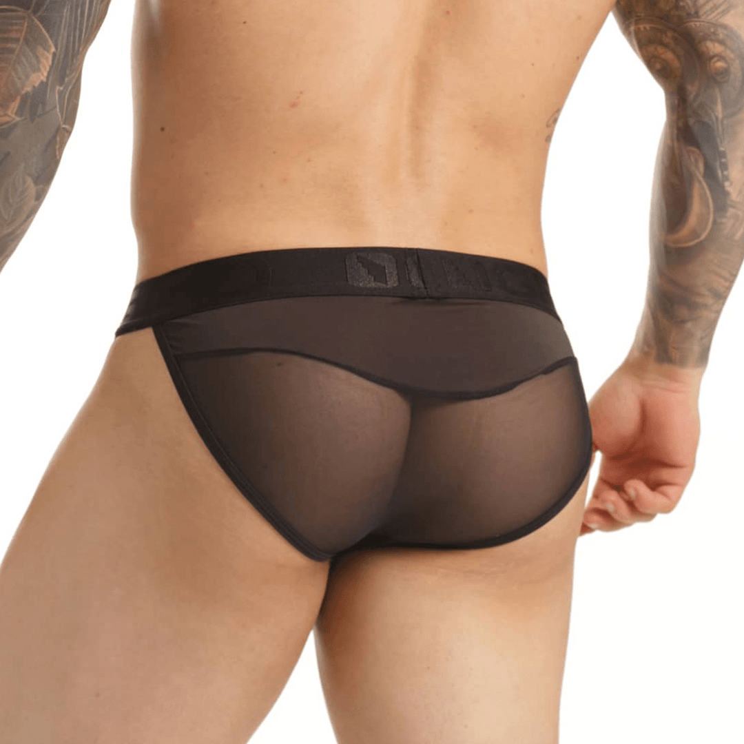 CLANDESTINE BRIEF - Pantaloncillo de malla negro para hombres