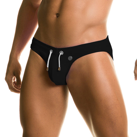 CLASSIC BLACK SWIM BRIEF - Traje de baño negro para hombres