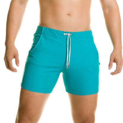 Classic Blue Beachwear vista frontal de Gigo Underwear