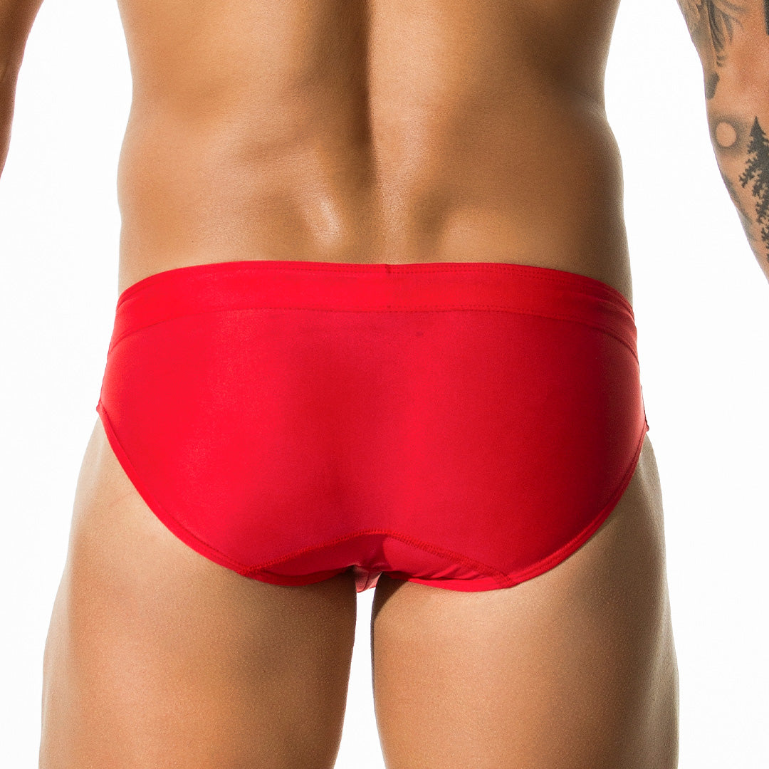 CLASSIC RED SWIM BRIEF - Tanga de baño rojo para hombres