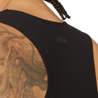 Club Black Tank vista frontal de Gigo Underwear