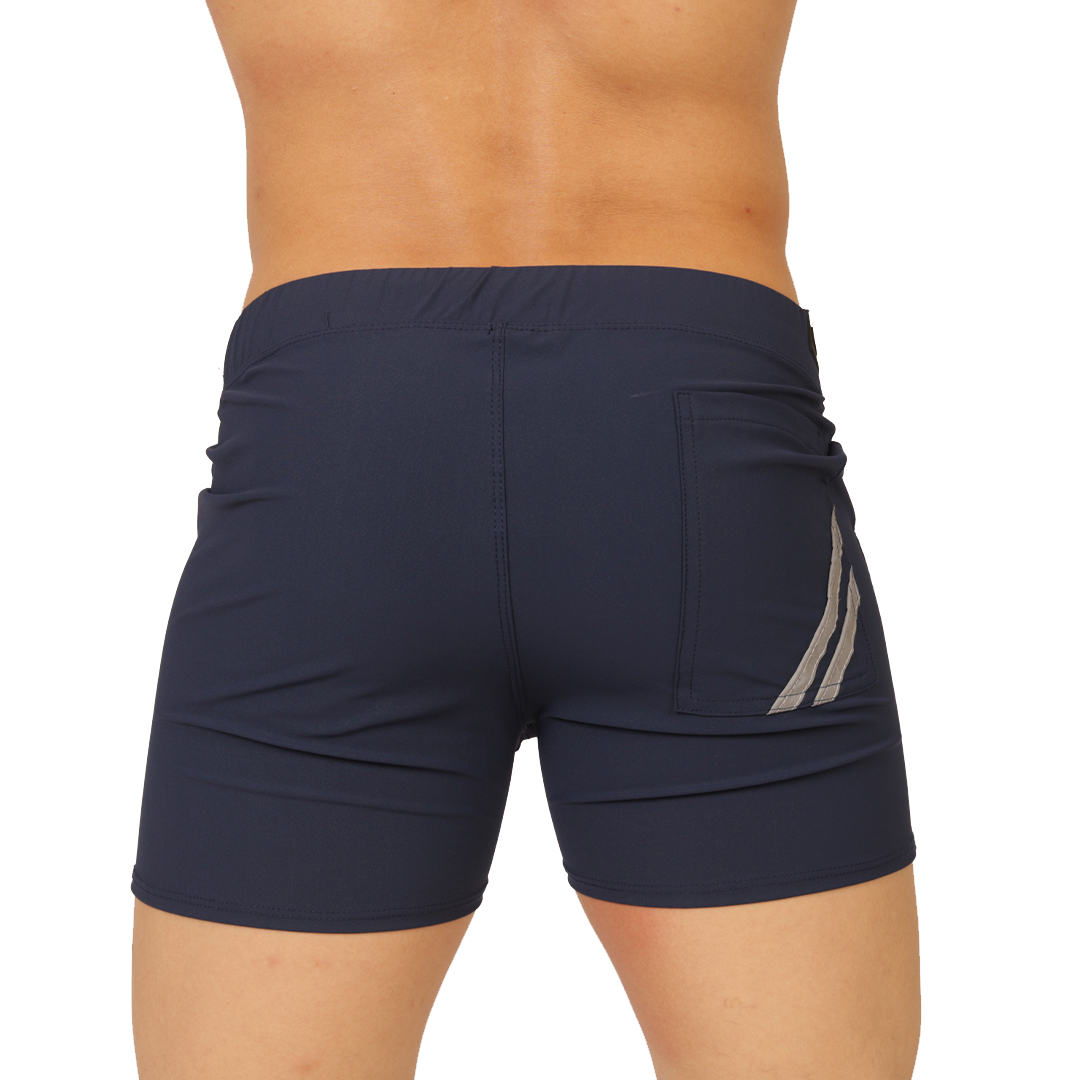 Club Blue Short vista posterior de Gigo Underwear