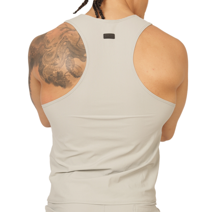 Club Gray Tank vista frontal de Gigo Underwear