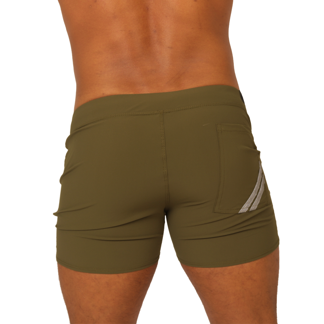 Club Green Short vista posterior de Gigo Underwear