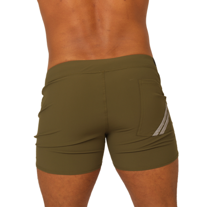 Club Green Short vista posterior de Gigo Underwear