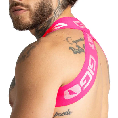 Colors Fucshia Harness vista frontal de Gigo Underwear