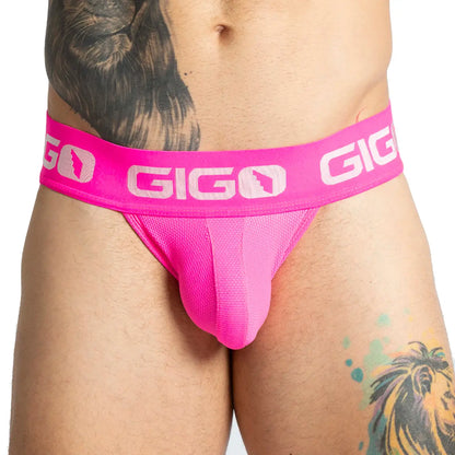 Colors Fucshia Jock vista frontal de Gigo Underwear