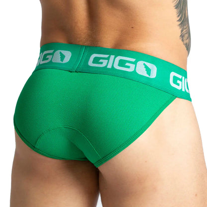 Colors Green Brief vista posterior de Gigo Underwear
