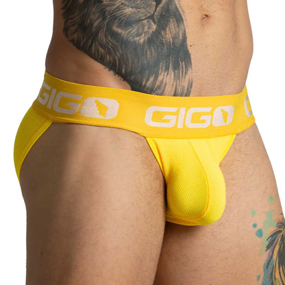 Colors Yellow Brief vista posterior de Gigo Underwear