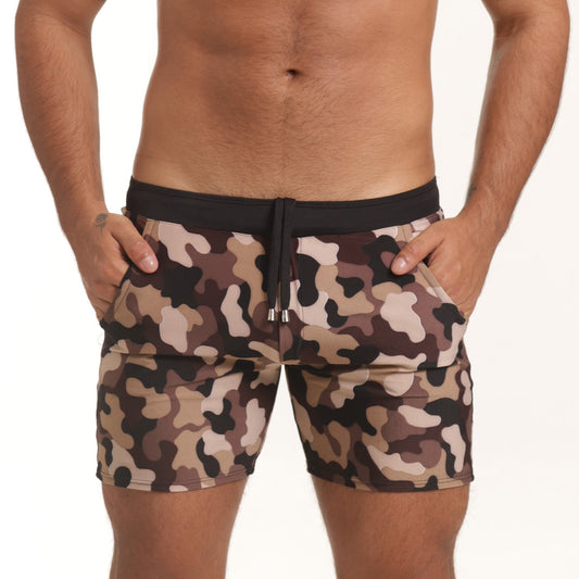 Combat Brown Beachwear de Gigo Underwear