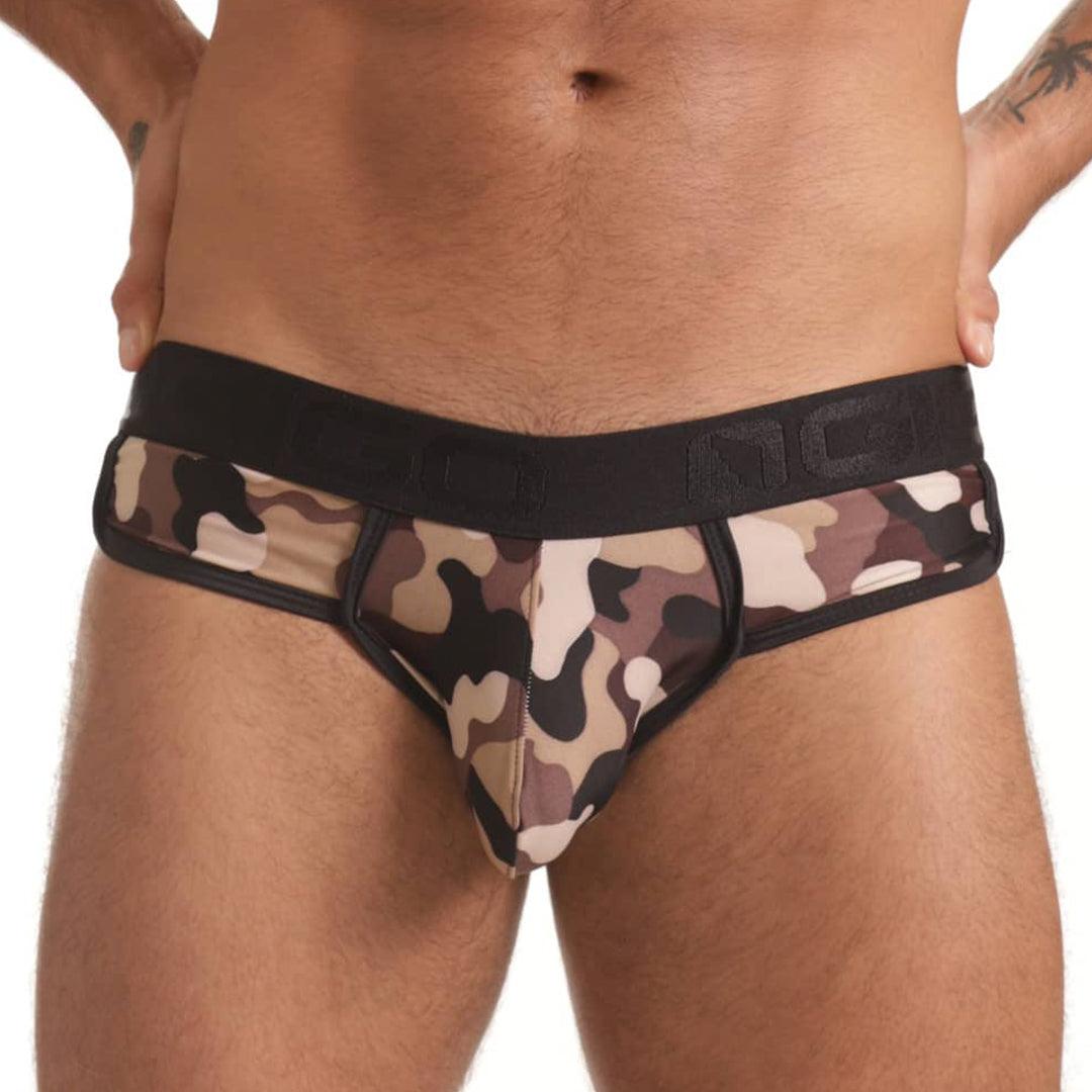 COMBAT BROWN BRIEF - Pantaloncillo de camuflaje para hombres