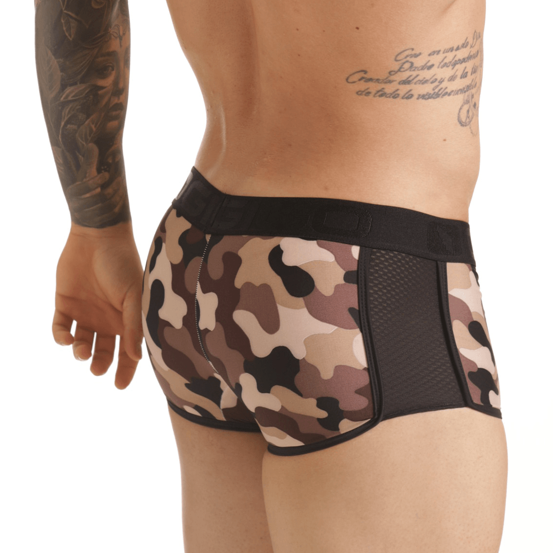 COMBAT BROWN TRUNK - Gigo Underwear Colombia