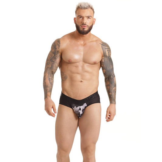 Combat Gray Brief Jockstrap de Gigo Underwear