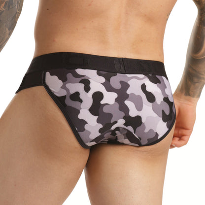 Combat Gray Brief vista posterior de Gigo Underwear