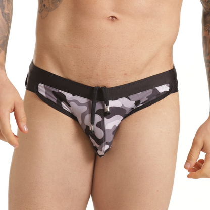 Combat Gray Swim Brief de Gigo Underwear