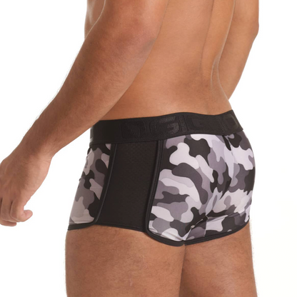 Combat Gray Trunk vista frontal de Gigo Underwear