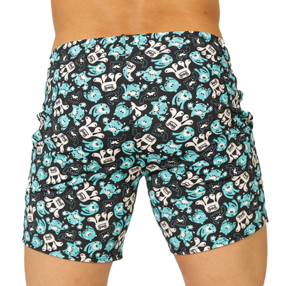 Comics Beachwear vista frontal de Gigo Underwear