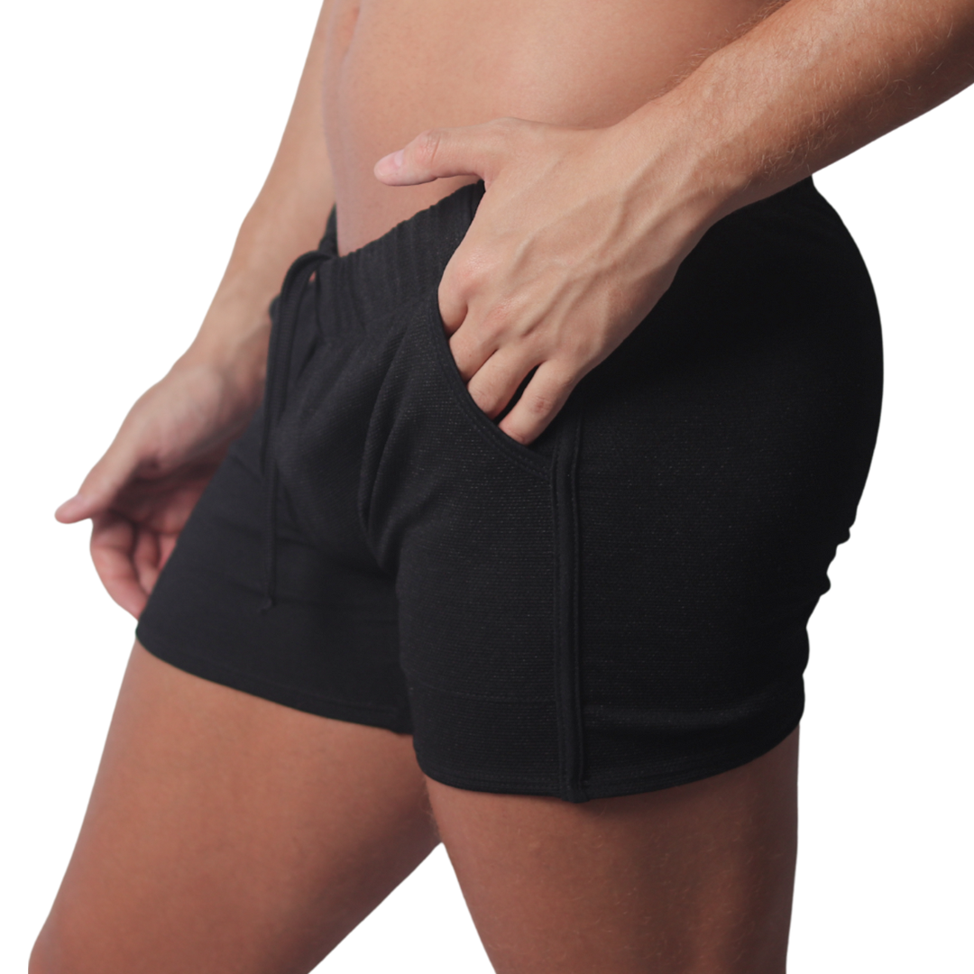 Cookie Black Short vista frontal de Gigo Underwear