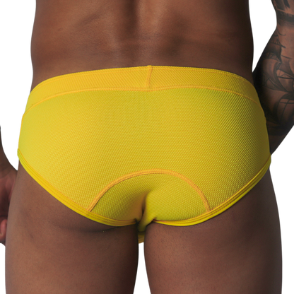 Cookie Yellow Brief vista posterior de Gigo Underwear