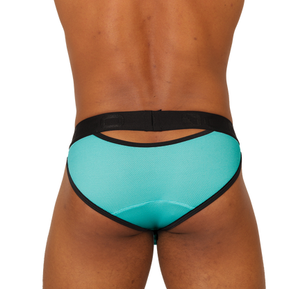 Cool Blue Brief vista posterior de Gigo Underwear