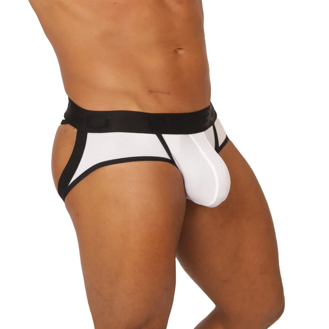 COOL WHITE JOCK THONG - Gigo Underwear Colombia