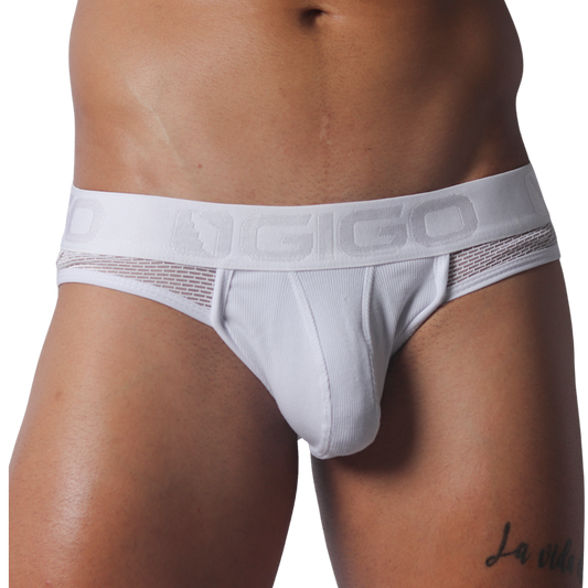 Cosmopolitan White Brief Jock de Gigo Underwear