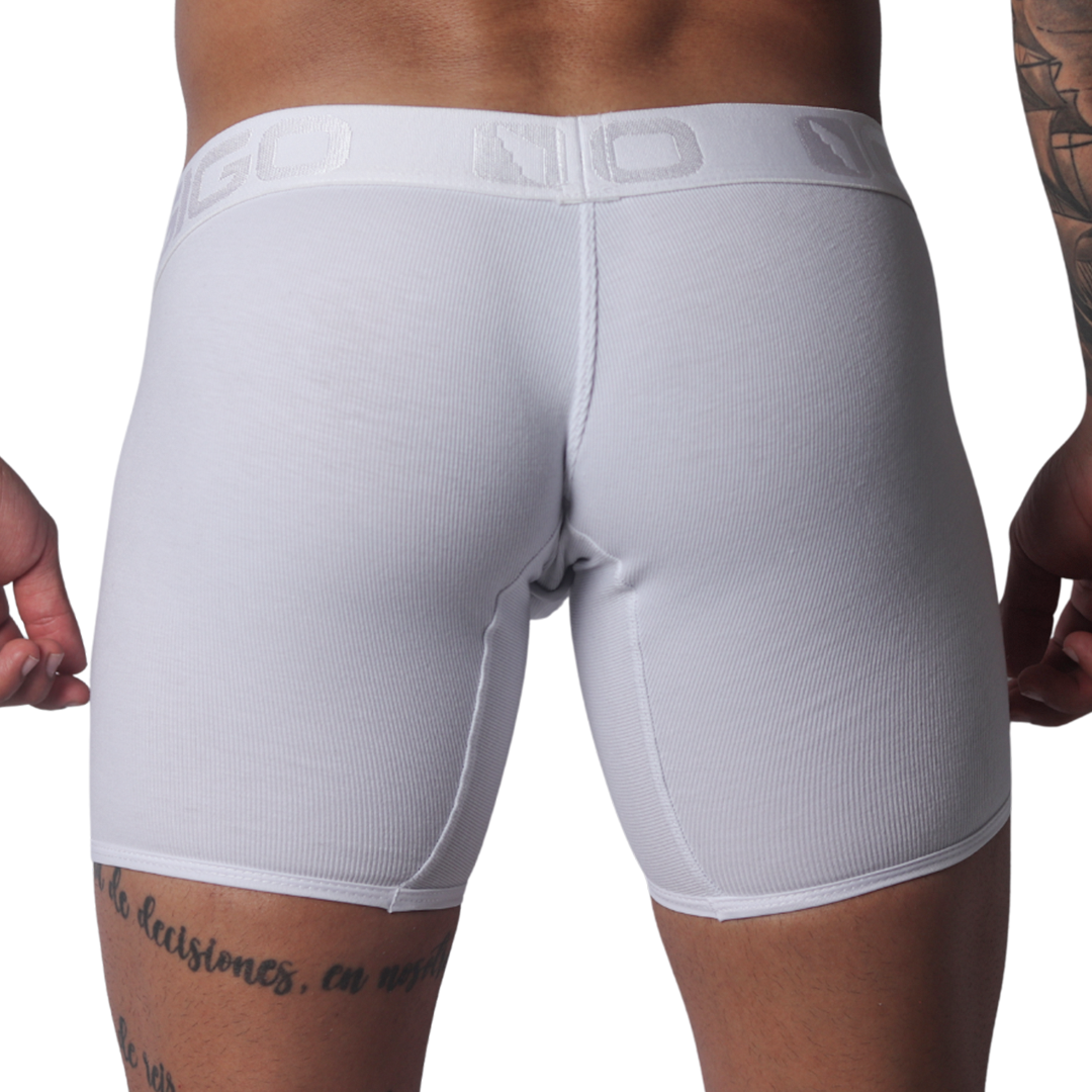 Cosmopolitan White Trunk vista posterior de Gigo Underwear