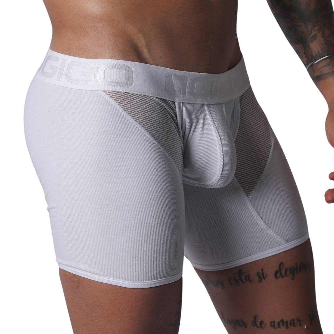 Cosmopolitan White Trunk vista frontal de Gigo Underwear