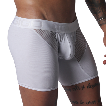 Cosmopolitan White Trunk vista frontal de Gigo Underwear