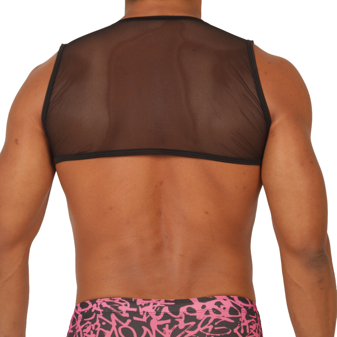 Crazy Vest Harness vista posterior de Gigo Underwear