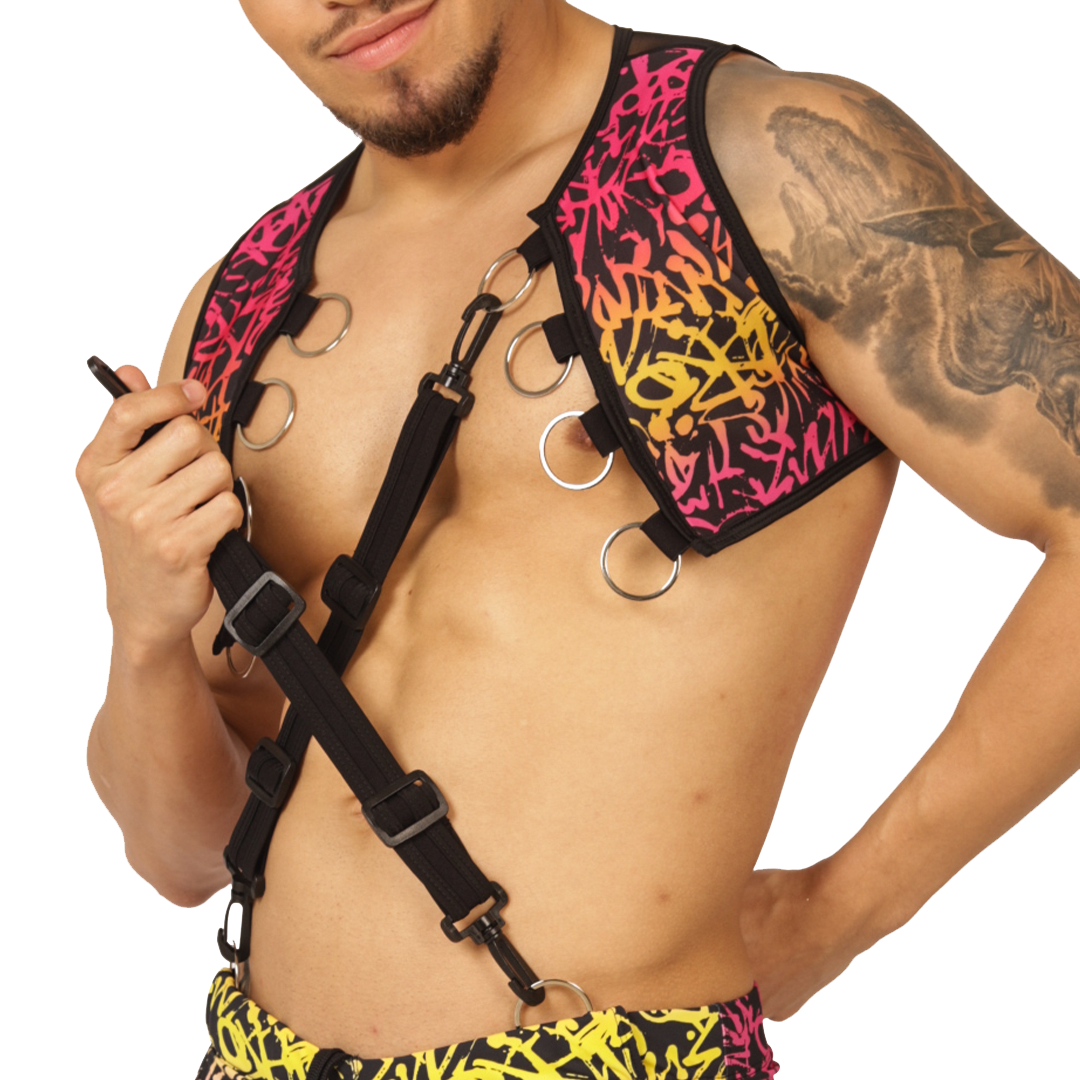 Crazy Vest Harness vista frontal de Gigo Underwear