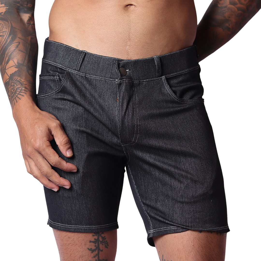 Denim Black Shorts de Gigo Underwear