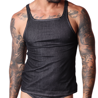 Denim Black Tank de Gigo Underwear