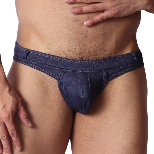 Denim Blue Thong de Gigo Underwear