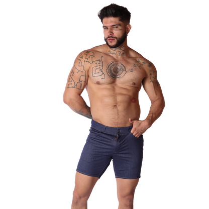 Denim Blue Shorts en modelo de Gigo Underwear