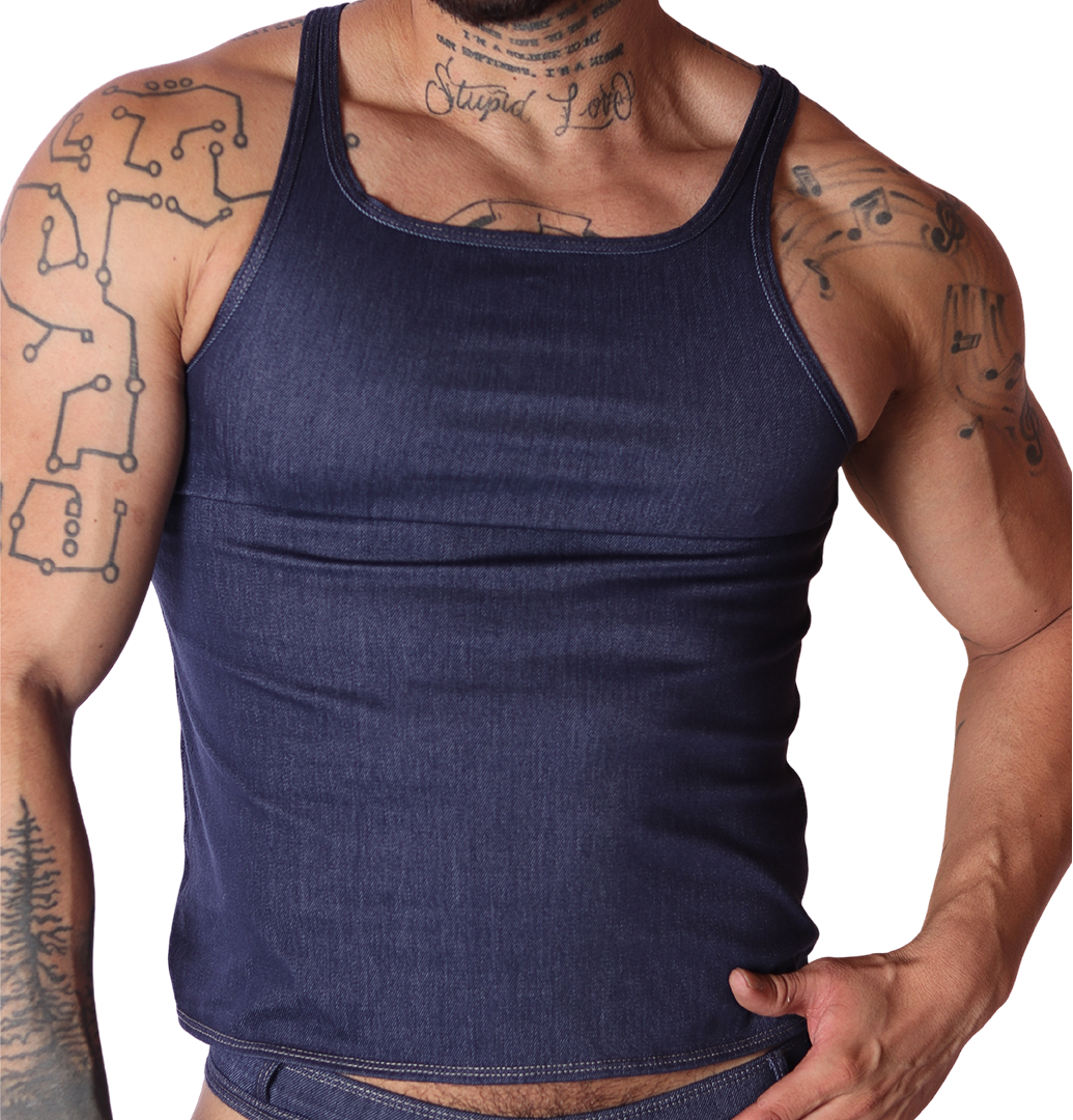 Denim Blue Tank de Gigo Underwear
