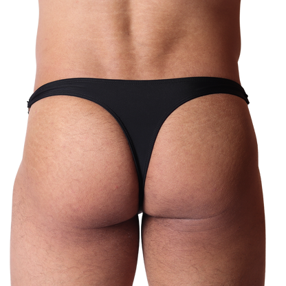 Dinamic Black Swim G String vista posterior de Gigo Underwear