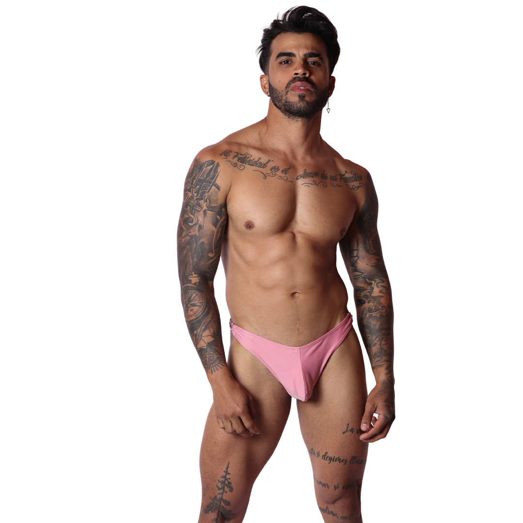 Dinamic Pink Swim G String en modelo de Gigo Underwear